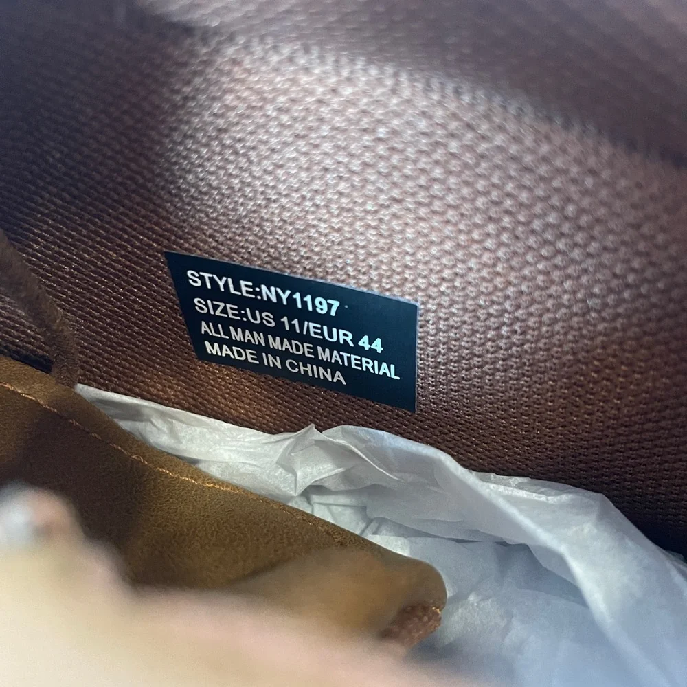 NY&C Allen Brown Lace-up Chukka Boots Men's Size 11‎